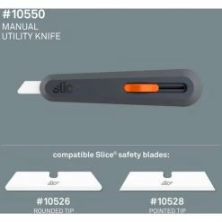 Slice® Manual Retractable Utility Knife - 10550 -Hand Tools popular store 10550 compatible blades