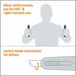 Slice® Smart Retractable Utility Knife - 10558 21 Slice® Smart Retractable Utility Knife - 10558 -Hand Tools popular store 10550 10554 10558 ambidextrous 1