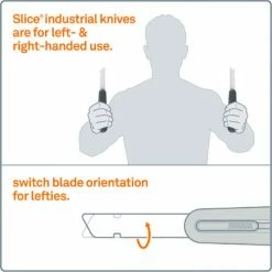 Slice® Manual Industrial Knife with 4" Rounded Blade - 10559 -Hand Tools popular store 10559 10560 ambidextrous