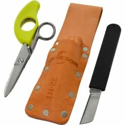 Jameson Tools 5-1/4" Cable Splicer's Kit with Tunnel Loop Leather Pouch -Hand Tools popular store 32 43NS angle