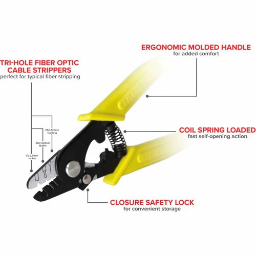 Jameson Tools 3-Hole Fiber Optic Stripper 10 Jameson Tools 3-Hole Fiber Optic Stripper - Image 8