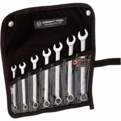 Wright Tool 707 WRIGHTGRIP™2.0 3/8"-3/4" 12 Point 7 Piece Satin SAE Combination Wrench Set