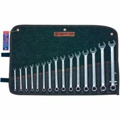 Wright Tool 752 WRIGHTGRIP™2.0 7MM-22MM 12 Point 15 Piece Satin Metric Combination Wrench Set