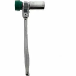 Wright Tool 4482 1/2" Drive 10-1/2" OAL Scaffold Ratchet Soft Face Hammer & 7/8" Socket Contour Grip