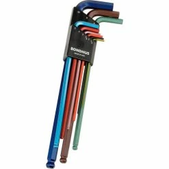 Bondhus 69699 Set 9 ColorGuard™ Ball End L-Wrenches, Extra Long Arm (1.5-10mm) -Hand Tools popular store 501220 03