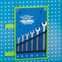 Global Industrial™ 6 Piece SAE Combination Wrench Set in Mesh Pouch -Hand Tools popular store 534182 08