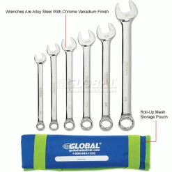 Global Industrial™ 6 Piece SAE Combination Wrench Set in Mesh Pouch -Hand Tools popular store 534182 1wco