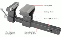 Wilton 10010 6" Jaw Width ATV All Terrain Trailer Hitch Vise -Hand Tools popular store 534233 2wco