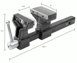 Wilton 10010 6" Jaw Width ATV All Terrain Trailer Hitch Vise -Hand Tools popular store 534233 dim