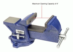 Global Industrial™ 4" Jaw Width 2-1/4" Throat Depth General Purpose Bench Vise W/ Swivel Base -Hand Tools popular store 534515IN 2wco