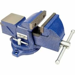 Global Industrial™ 4" Jaw Width 2-1/4" Throat Depth General Purpose Bench Vise W/ Swivel Base -Hand Tools popular store 534515 07