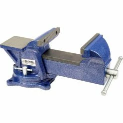 Global Industrial 6" Jaw Width 3" Throat Depth General Purpose Bench Vise W/ Swivel Base -Hand Tools popular store 534516 02