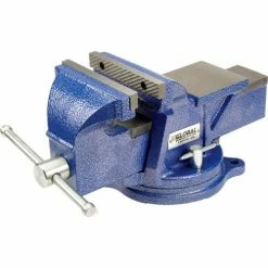 Global Industrial 6" Jaw Width 3" Throat Depth General Purpose Bench Vise W/ Swivel Base -Hand Tools popular store 534516 03