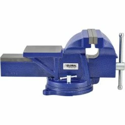 Global Industrial™ 8" Jaw Width General Purpose Bench Vise W/ Swivel Base