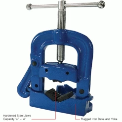 Global Industrial™ Bench Yoke Vise, 1/8" - 4" Pipe Capacity -Hand Tools popular store 604078IN 1wco
