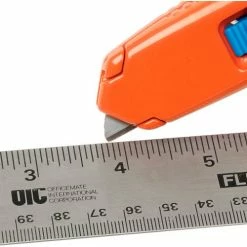 Allway Tools Self-Retracting Aluminum Safety Box Cutter With 6 Blades - Pkg Qty 12 -Hand Tools popular store 795282 05