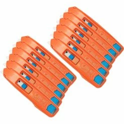 Allway Tools Self-Retracting Aluminum Safety Box Cutter With 6 Blades - Pkg Qty 12 -Hand Tools popular store 795282 06