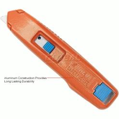 Allway Tools Self-Retracting Aluminum Safety Box Cutter With 6 Blades - Pkg Qty 12 -Hand Tools popular store 795282 1wco