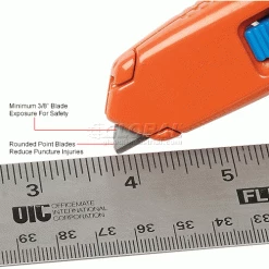 Allway Tools Self-Retracting Aluminum Safety Box Cutter With 6 Blades - Pkg Qty 12 -Hand Tools popular store 795282 4wco