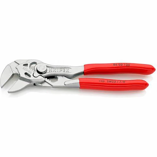 Knipex® Chrome Plated Mini Plier Wrench W/ Plastic Coated Handle, 5"L 4 Knipex® Chrome Plated Mini Plier Wrench W/ Plastic Coated Handle, 5"L - Image 2