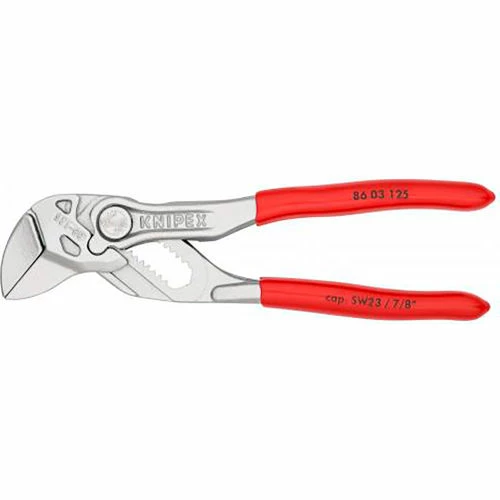 Knipex® Chrome Plated Mini Plier Wrench W/ Plastic Coated Handle, 5"L 5 Knipex® Chrome Plated Mini Plier Wrench W/ Plastic Coated Handle, 5"L - Image 3