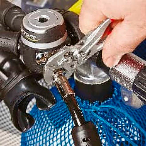 Knipex® Chrome Plated Mini Plier Wrench W/ Plastic Coated Handle, 5"L 7 Knipex® Chrome Plated Mini Plier Wrench W/ Plastic Coated Handle, 5"L - Image 5