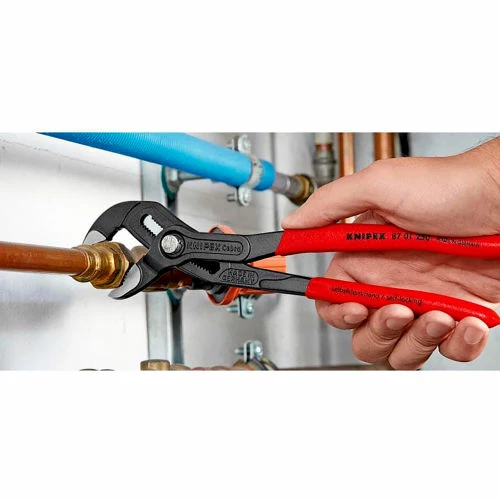 Knipex® Cobra® Water Pump Plier W/ Polished Head & Plastic Coated Handle, 10"L 15 Knipex® Cobra® Water Pump Plier W/ Polished Head & Plastic Coated Handle, 10"L - Image 13