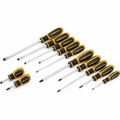 Gearwrench® 12 Piece Phillips®/Slotted Dual Material Screwdriver Set