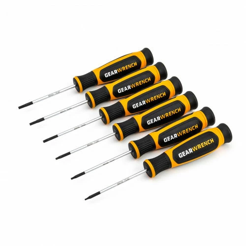 Gearwrench® 6 Piece Torx® Mini Dual Material Screwdriver Set 3 Gearwrench® 6 Piece Torx® Mini Dual Material Screwdriver Set