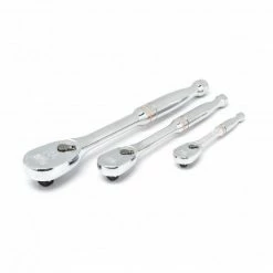Gearwrench® 90 Tooth Teardrop Ratchet Set With 1/4" & 3/8" & 1/2" Drive Tang, 3 Piece
