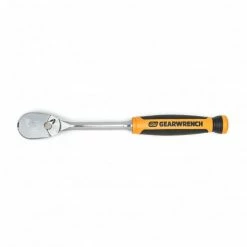 Gearwrench® 90 Tooth Dual Material Teardrop Ratchet with 3/8" Drive Tang, 9"L