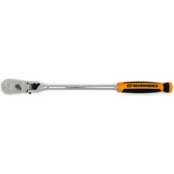 Gearwrench® 90 Tooth Dual Material Locking Flex Head Teardrop Ratchet with 3/8" Drive, 13"L