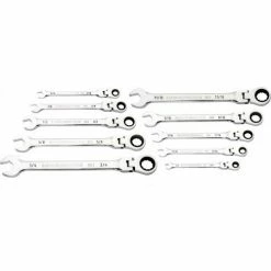 Gearwrench® 90 Tooth & 12 Point Flex Head SAE Combination Ratcheting Wrench, Set of 10