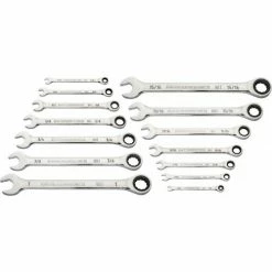 Gearwrench® 90 Tooth & 12 Point SAE Combination Ratcheting Wrench, Set of 14
