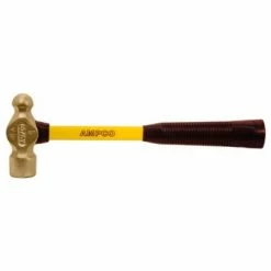 AMPCO® H-4FG Non-Sparking Ball Peen Hammer W/ Fiberglass Handle 2Lb 14" OAL