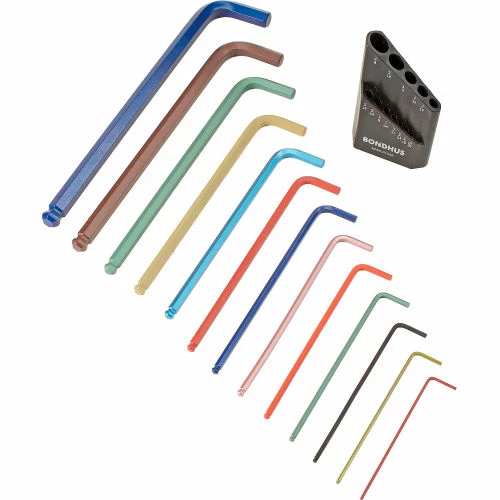 Bondhus 69600 ColorGuard™ 22 Pc. Ball End L-Wrench Hex Key Combo Set, .050-3/8" & 1.5mm-10mm 5 Bondhus 69600 ColorGuard™ 22 Pc. Ball End L-Wrench Hex Key Combo Set, .050-3/8" & 1.5mm-10mm - Image 3