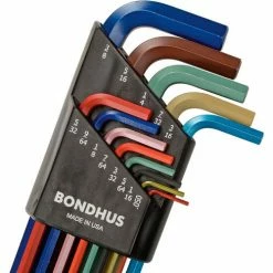 Bondhus 69600 ColorGuard™ 22 Pc. Ball End L-Wrench Hex Key Combo Set, .050-3/8" & 1.5mm-10mm 15 Bondhus 69600 ColorGuard™ 22 Pc. Ball End L-Wrench Hex Key Combo Set, .050-3/8" & 1.5mm-10mm -Hand Tools popular store B1774634 04