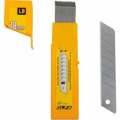OLFA® LB-50B 18MM Heavy Duty Silver Snap-Off Blade (50 Pack)