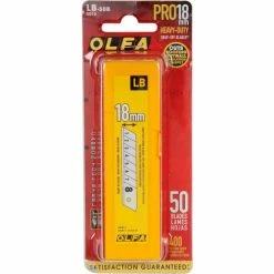 OLFA® LB-50B 18MM Heavy Duty Silver Snap-Off Blade (50 Pack) -Hand Tools popular store B1913480 02