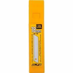 OLFA® LSOL-10B 18MM Heavy-Duty Silver Solid Blade (10 Pack) -Hand Tools popular store B1913483 03