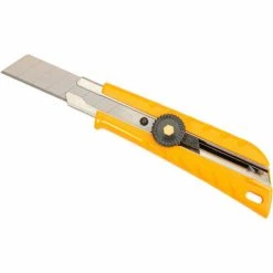 OLFA® L-1 Pistol Grip Ratchet-Lock Utility Knife - Yellow