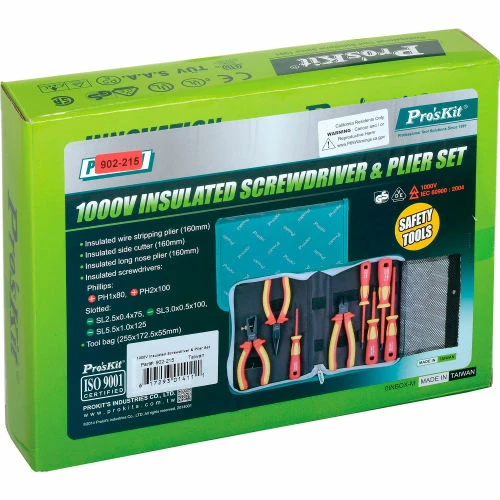 Eclipse 902-215 - 1000V Insulated Screwdriver & Plier Set 7 Eclipse 902-215 - 1000V Insulated Screwdriver & Plier Set - Image 5