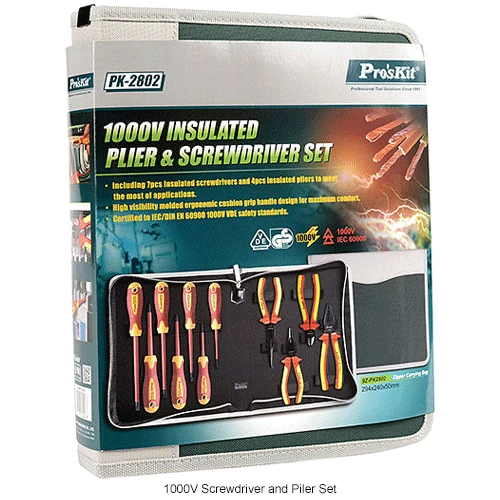 Eclipse 902-218 - 1000V Insulated Screwdriver and Plier Set-Electrical 7 Eclipse 902-218 - 1000V Insulated Screwdriver and Plier Set-Electrical - Image 5