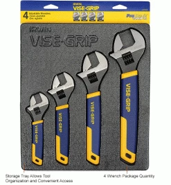 IRWIN Tools Irwin 2078706 4 PC. 6", 8", 10" & 12" Adjustable Wrench Set In Tray -Hand Tools popular store B223273 2wco