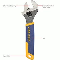 IRWIN Tools Irwin 2078606 6" Adjustable Wrench W/ Pro Touch Cushion Grip 13 IRWIN Tools Irwin 2078606 6" Adjustable Wrench W/ Pro Touch Cushion Grip -Hand Tools popular store B223606 1wco
