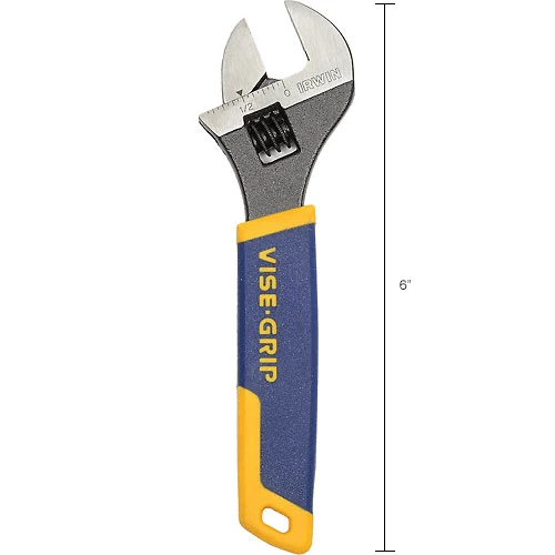 IRWIN Tools Irwin 2078606 6" Adjustable Wrench W/ Pro Touch Cushion Grip 9 IRWIN Tools Irwin 2078606 6" Adjustable Wrench W/ Pro Touch Cushion Grip - Image 7