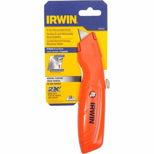 IRWIN Tools Irwin 2082300 Hi-Vis Retractable Utility Knife 9 IRWIN Tools Irwin 2082300 Hi-Vis Retractable Utility Knife - Image 7