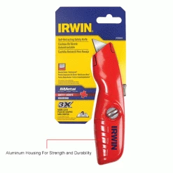IRWIN Tools Irwin 2088600 Self-Retracting Safety Utility Knife with Ergonomic No-Slip Handle -Hand Tools popular store B223847IN 1wco