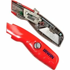 IRWIN Tools Irwin 2088600 Self-Retracting Safety Utility Knife with Ergonomic No-Slip Handle -Hand Tools popular store B223847 02