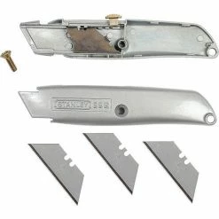 Stanley® Classic 99® 6" Utility Knife With Retractable Blade, Gray -Hand Tools popular store B323215 03